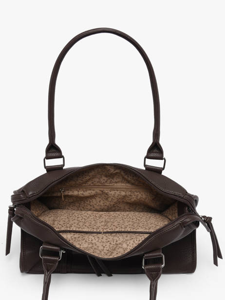 A4 Size Shoulder Bag Grained Miniprix Brown grained F8533 other view 2