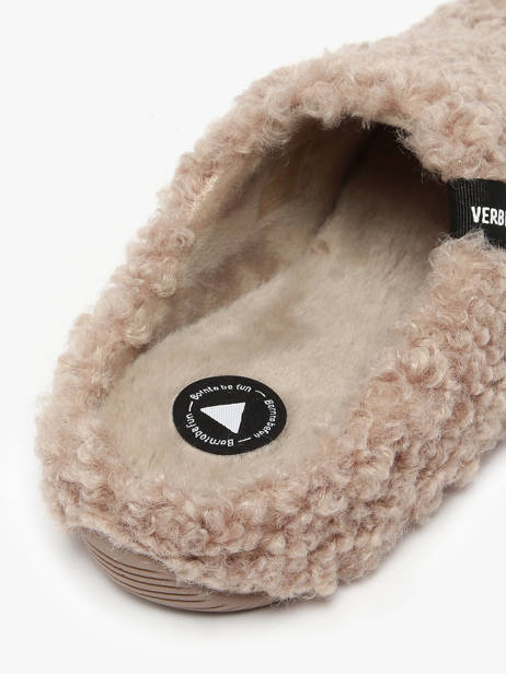 Slippers York Curly Verbenas Beige women 86050660 other view 3
