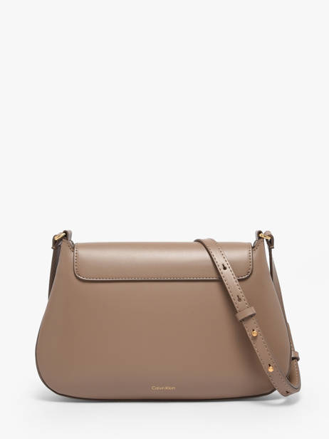 Sac Bandoulière Engraved Polyurethane Calvin klein jeans Marron engraved 4F3401G vue secondaire 3