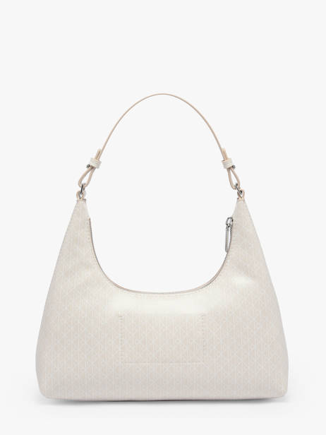 Sac Porté épaule Coated Emblem Polyester Recyclé Calvin klein jeans Blanc coated emblem 4F3298G vue secondaire 4