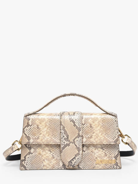 Sac Bandoulière D'occasion Grand Bambino Cuir Jacquemus Beige second life 1565128