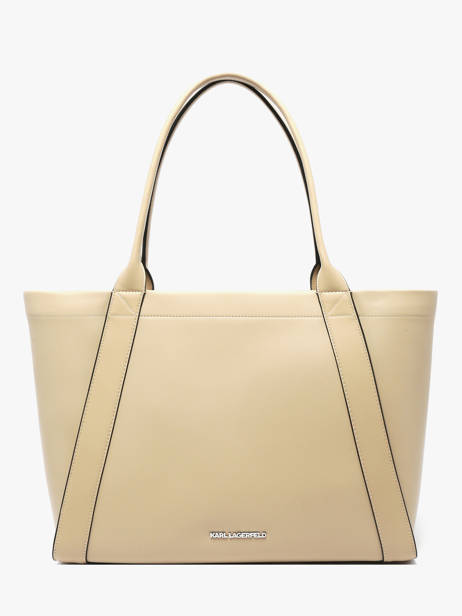 Leather K/ville Studs Shoulder Bag Karl lagerfeld Beige k ville B1W30066 other view 4