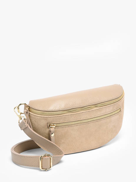 Sac Banane Cuir Milano Beige velvet caviar VC24111 vue secondaire 2