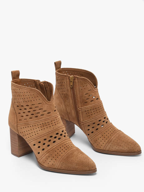 Bottines à Talon En Cuir Alpe Marron women 53851101 vue secondaire 1