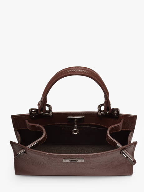 Sac Porté Main Caviar Cuir Milano Marron caviar CA25114 vue secondaire 3