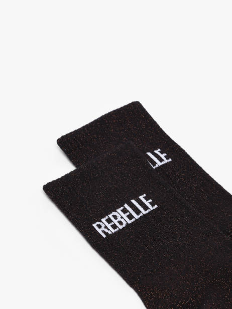Chaussettes Miniprix Noir socks A08 vue secondaire 1