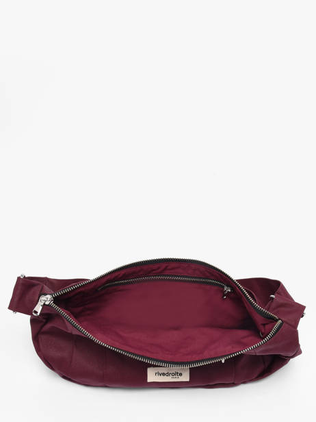 Sac Bandoulière Charlito Waxed Coton Recyclé Rivedroite Rouge waxed CHARIWAX vue secondaire 3