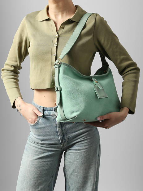 Sac Porté épaule Velvet Caviar Cuir Milano Vert velvet caviar VC250610 vue secondaire 1