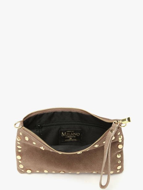 Sac Bandoulière Velvet Cuir Milano Beige velvet VE24111O vue secondaire 3
