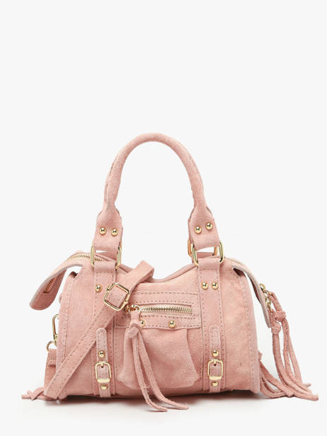 Crossbody Bag Velvet Leather Milano Pink velvet VE24092O