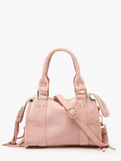 Crossbody Bag Velvet Leather Milano Pink velvet VE24092O other view 4