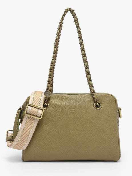 Sac Porté épaule Vintage Cuir Mila louise Beige vintage 3889C1