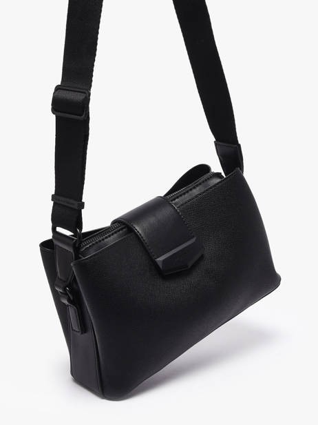 Sac Bandoulière City Polyurethane David jones Noir city CM8303 vue secondaire 2