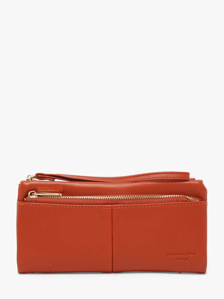 Portefeuille Soft David jones Orange soft P159