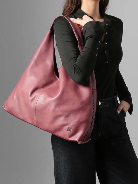 Sac Porté épaule Heritage Cuir Biba Rose heritage STT1L vue secondaire 1