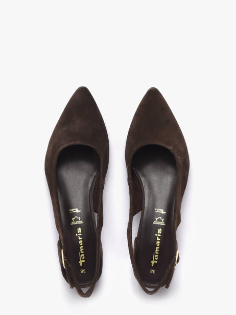 Escarpins En Cuir Tamaris Marron women 42 vue secondaire 3