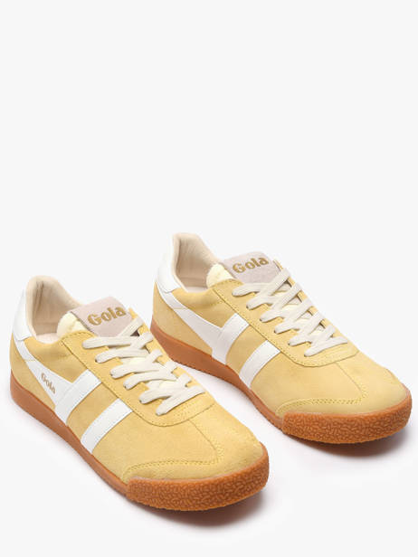 Sneakers En Cuir Gola Jaune women CLB538YA vue secondaire 1