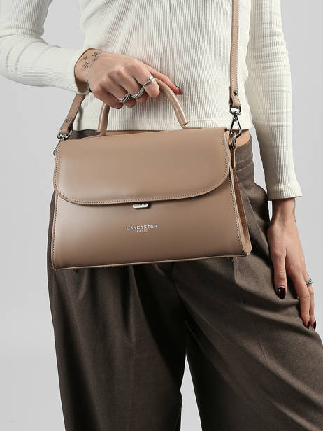 Sac Bandoulière M Suave Cuir Lancaster Beige suave even 17 vue secondaire 1