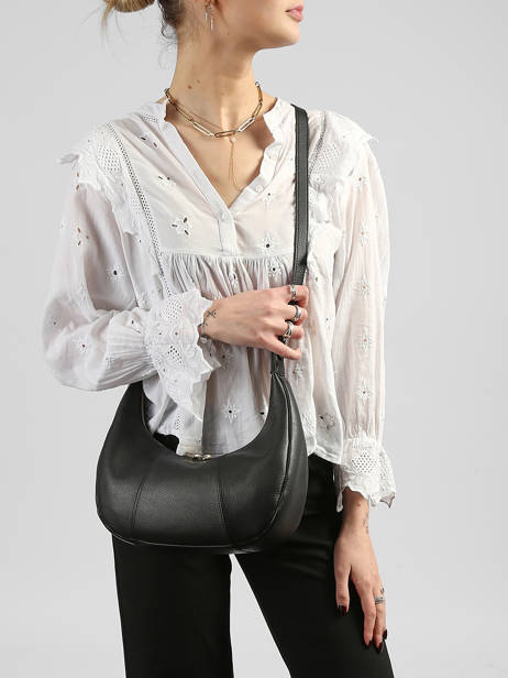 Sac Bandoulière Juliette Cuir Le tanneur Noir juliette TJET1402 vue secondaire 1