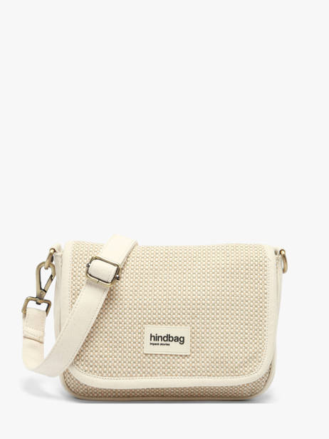 Sac Bandoulière Tressage Coton Hindbag Beige tressage TS
