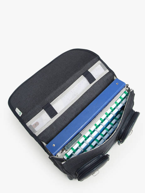 Cartable 2 Compartiments Cameleon Bleu vintage urban PBVBCA35 vue secondaire 3