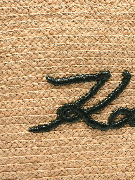 Sac Porté épaule K Signature Raphia Karl lagerfeld Beige k signature B1W46070 vue secondaire 2