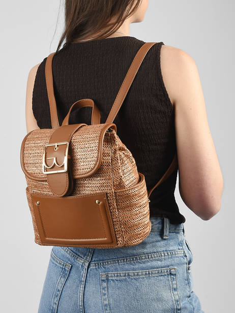 Backpack By byblos Brown curiosity BS89B02 other view 1