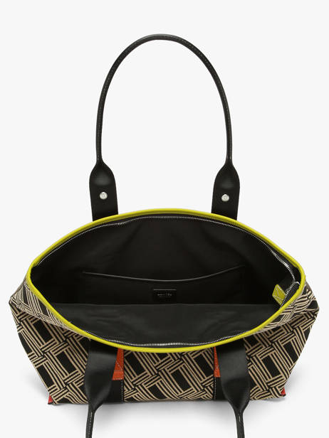 Sac Cabas Zippé M Mistral Rollable Nylon Et Cuir Lancel Multicolore mistral A13997 vue secondaire 4