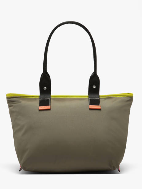 Sac Cabas Zippé M Mistral Rollable Nylon Et Cuir Lancel Multicolore mistral A13997 vue secondaire 5