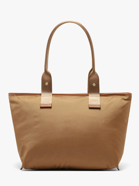 Sac Cabas Zippé M Mistral Rollable Nylon Et Cuir Lancel Marron mistral A13995 vue secondaire 5