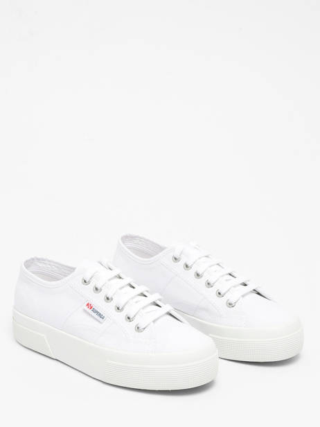Sneakers Plateforme Superga Blanc accessoires 1384W901 vue secondaire 1