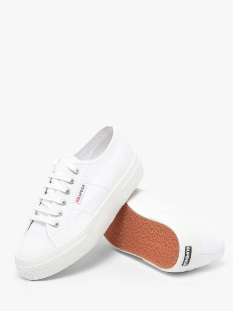 Sneakers Plateforme Superga Blanc accessoires 1384W901 vue secondaire 2