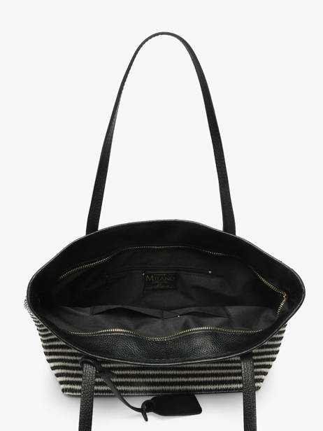 Sac Porté épaule Raphia Milano Noir raphia RA260201 vue secondaire 3