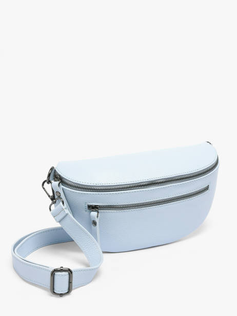 Sac Banane Caviar Cuir Milano Bleu caviar CA23111 vue secondaire 2