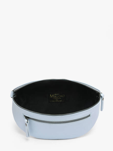 Sac Banane Caviar Cuir Milano Bleu caviar CA23111 vue secondaire 3