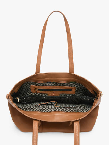 Shoulder Bag Zip Lulu castagnette Brown zip ALBIN other view 3