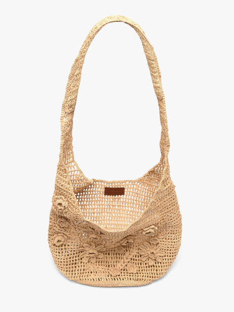 Sac Porté épaule Cabas Raphia Raphia Vanessa bruno Beige cabas raphia 25V40890 vue secondaire 4