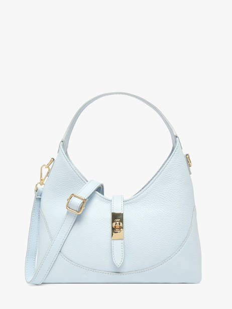 Sac Bandoulière Caviar Cuir Milano Bleu caviar CA26022