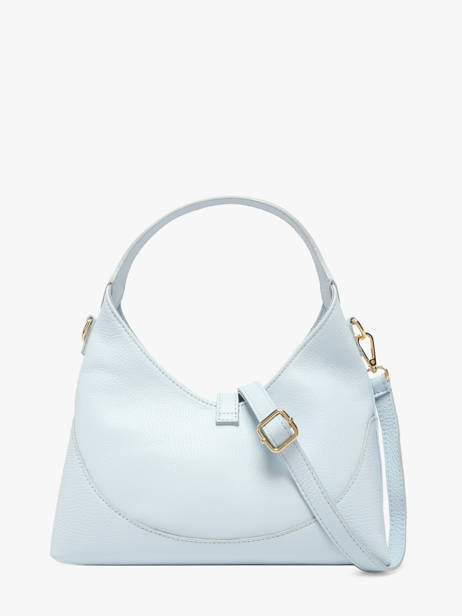 Sac Bandoulière Caviar Cuir Milano Bleu caviar CA26022 vue secondaire 4