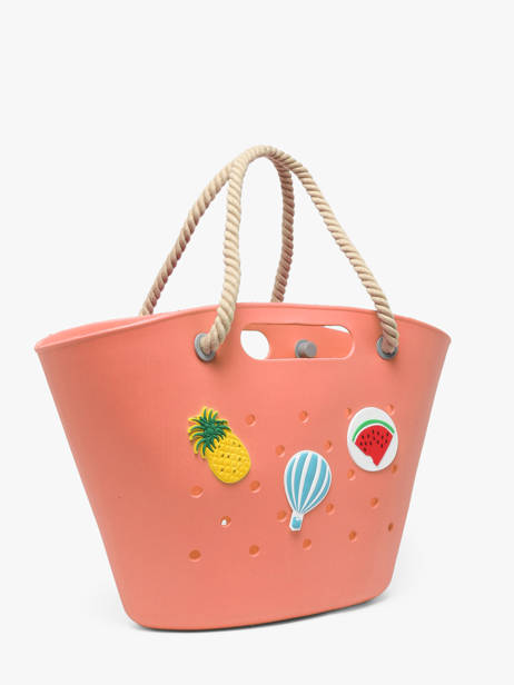 Sac Porté épaule Tutti Frutti Le voyage en panier Rose tutti frutti PM986 vue secondaire 2