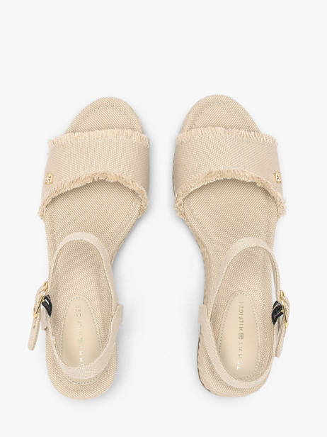 Sandales En Cuir Tommy hilfiger Beige women 9470ACI vue secondaire 3
