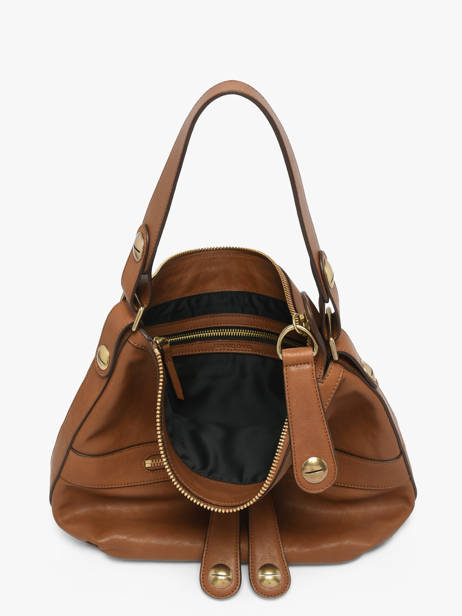 Leather Nomade Shoulder Bag Gerard darel Brown midday B402 other view 2