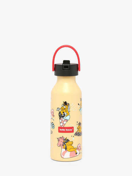 Gourde Enfant 500 Ml Hello hossy Jaune cool kids 500M