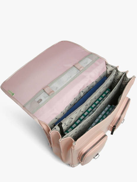 Cartable 3 Compartiments Cameleon Rose vintage north CA41 vue secondaire 4