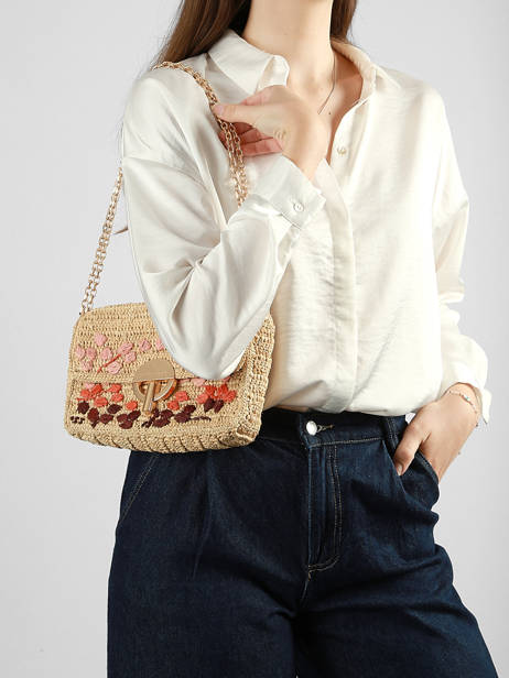 Sac Bandoulière Moon Raphia Vanessa bruno Beige moon raphia 24V40533 vue secondaire 1