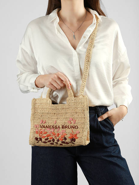 Sac Porté Main Cabas Raphia Raphia Vanessa bruno Beige cabas raphia 24V40884 vue secondaire 1