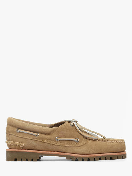 Chaussures Bateau En Cuir Timberland Beige women 2GNVEW11