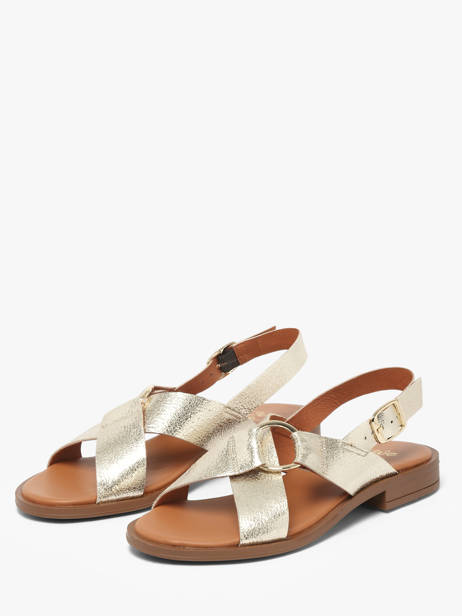 Sandales En Cuir We do Argent women 45126A61 vue secondaire 1