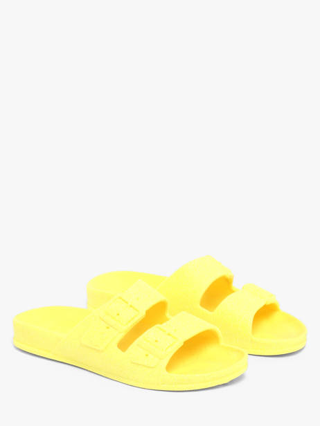 Claquettes Cacatoes Jaune women 1020 vue secondaire 1