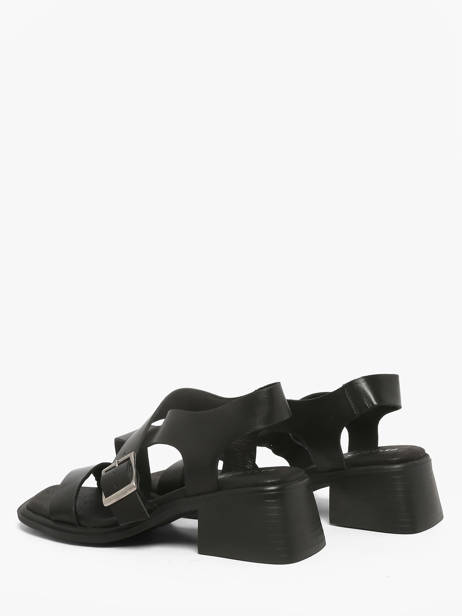 Sandales à Talon En Cuir Pavement Noir women 25273 vue secondaire 2